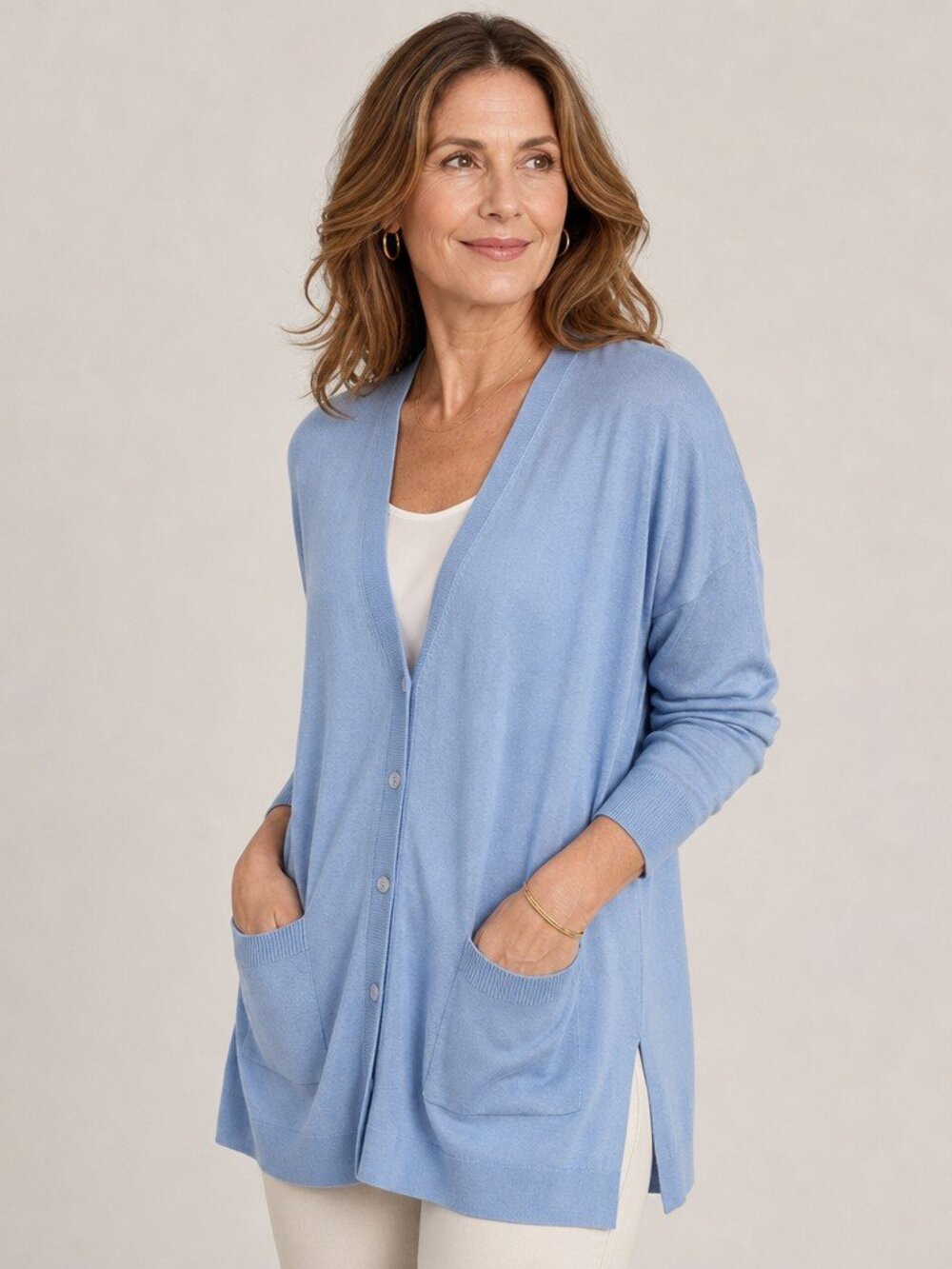 Silk Cashmere Cardigan